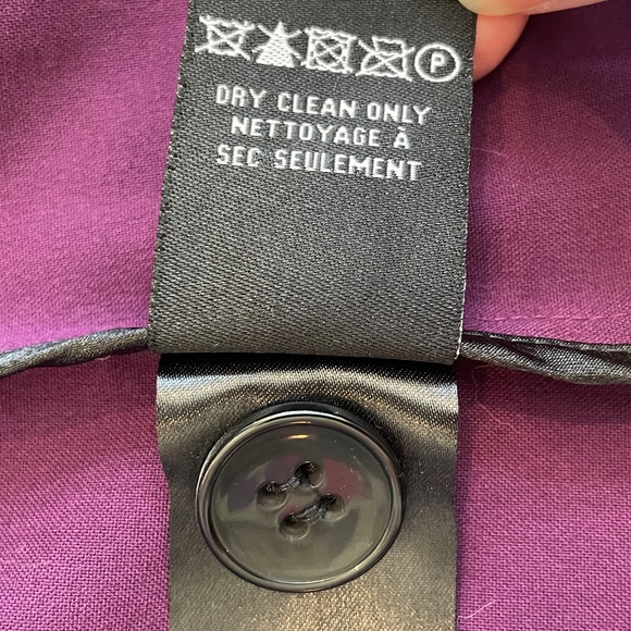 EUC Le Chateau Woven Shawl Notch Collar Blazer in Purple Size XS - Picture 6 of 10